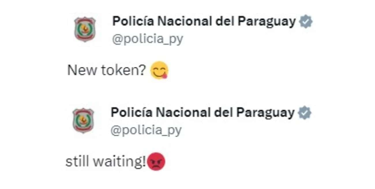Hackearon la cuenta oficial de la policía de Paraguay y realizaron publicaciones spam en X