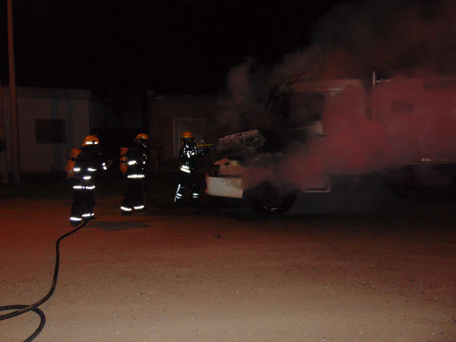 Venado Tuerto: incendio de un camión con importantes pérdidas