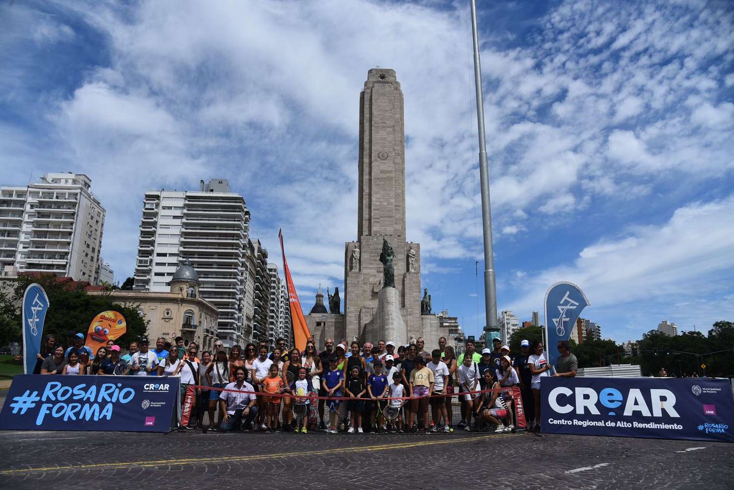 Revolución por la llegada de la Copa Davis a Rosario. Foto: GSF