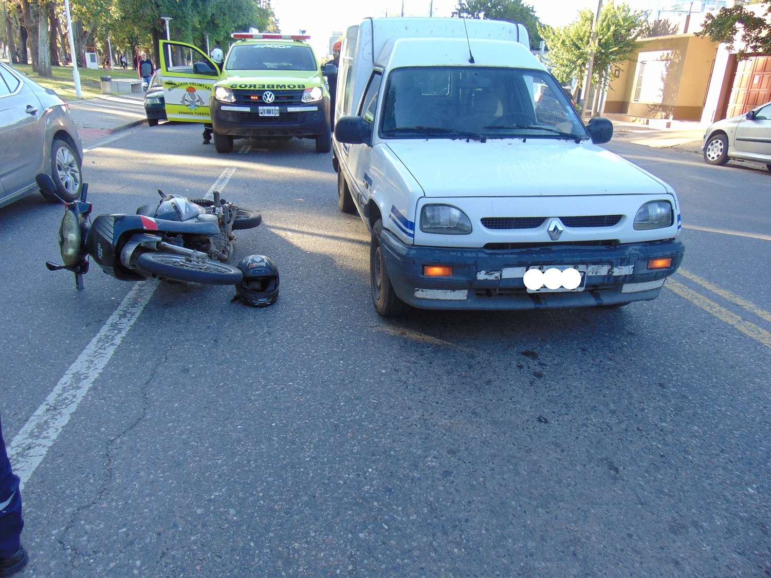 Venado Tuerto: accidente de tránsito en Av. Santa Fe al 1.300