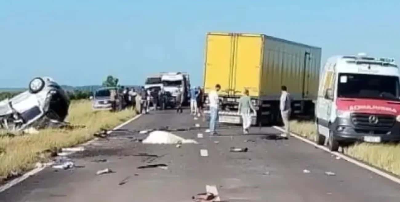 El accidente ocurrió en la ruta nacional 14.
