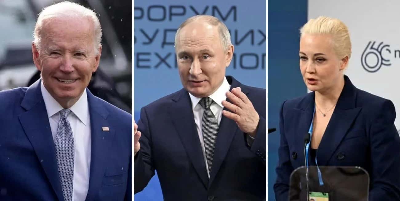 Biden y Navalnaya apuntaron contra Putin.