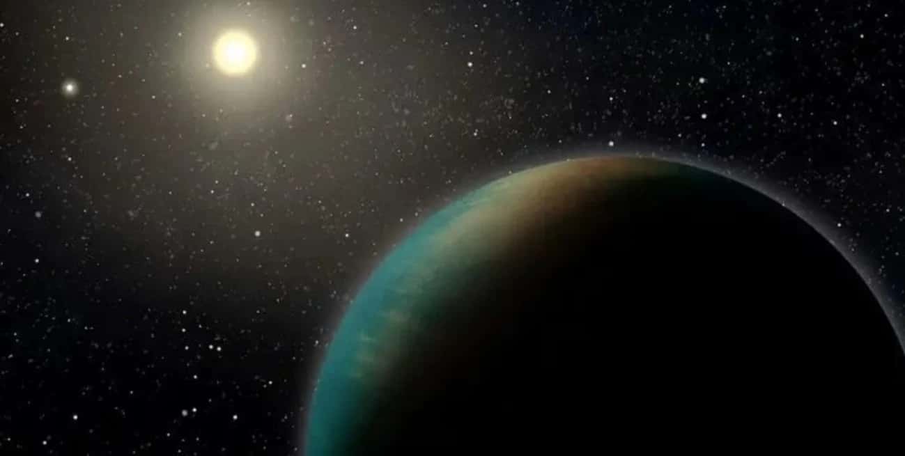 Esta ilustración representa a otra supertierra: el exoplaneta TOI-1452.