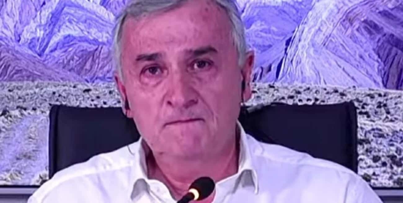 "Esto no va a quedar acá, tiene que ir a la Suprema Corte", advirtió entre lágrimas el ex gobernador de Jujuy durante una entrevista televisiva.