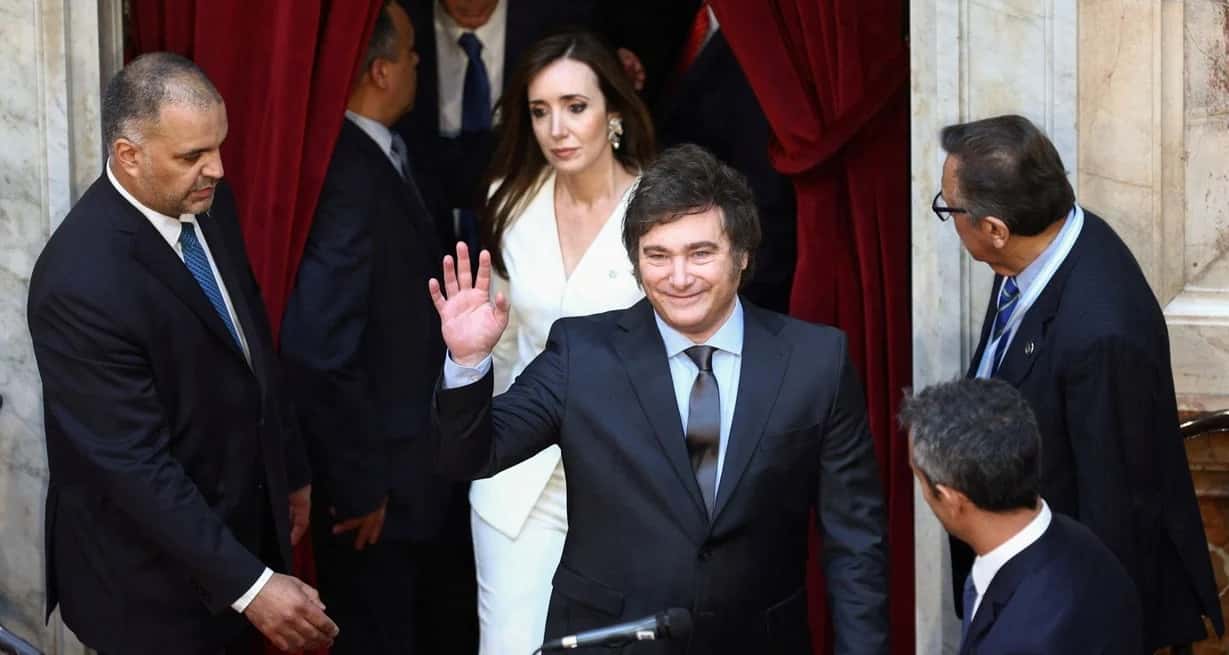 Javier Milei y Victoria Villarruel, presidente y vice de la Nación, respectivamente. Crédito: Matias Baglietto/Reuters