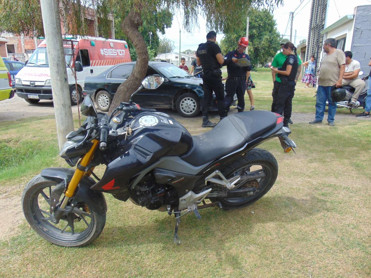 Venado Tuerto: motociclista lesionado al chocar contra un auto