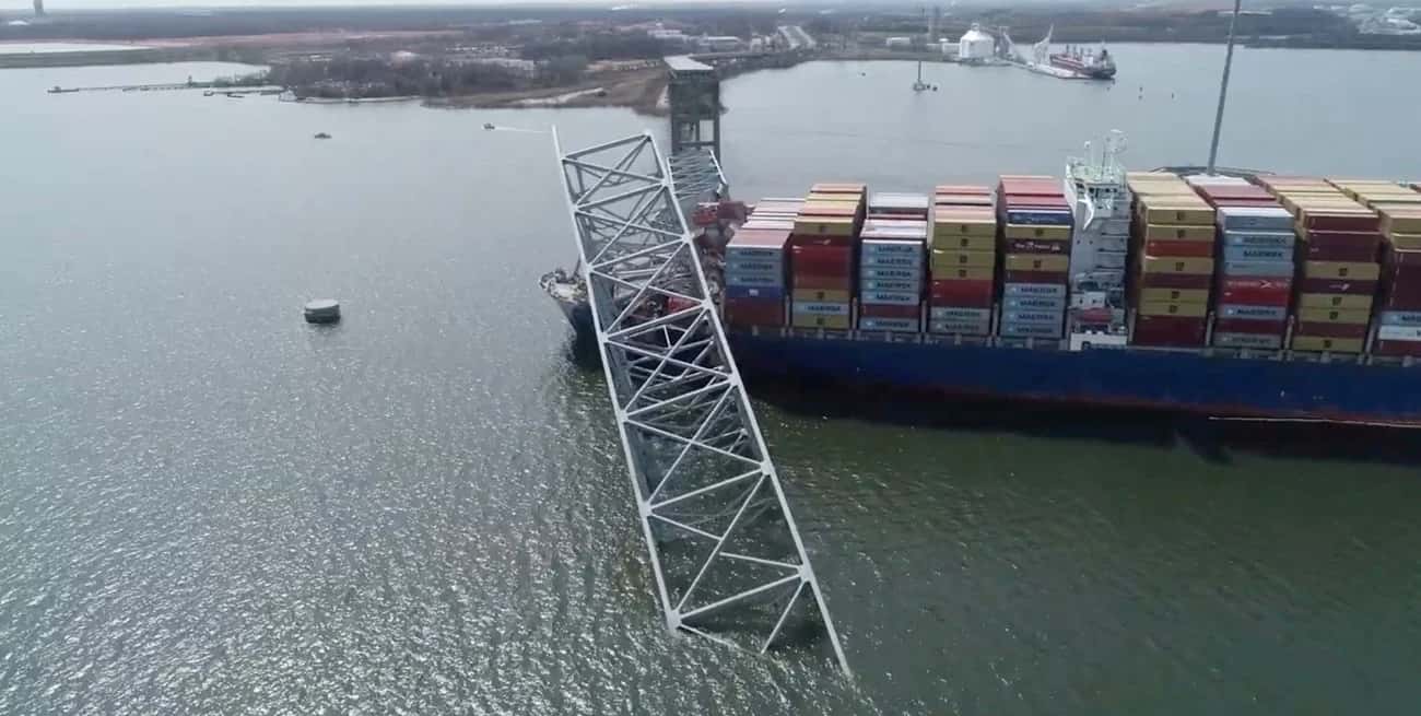 Maryland recibió 60 millones de dólares para reconstruir el puente de Baltimore tras su colapso