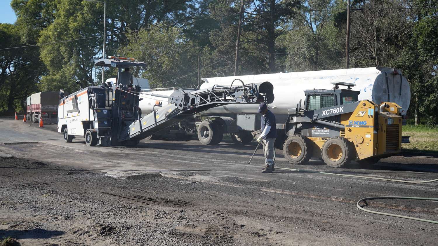Obras viales en el sur santafesino: continúan las reparaciones sobre la ruta 91