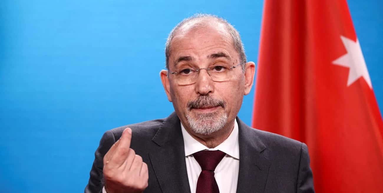 Ayman Safadi, ministro de Relaciones Exteriores. Crédito: Liesa Johannssen/Reuters