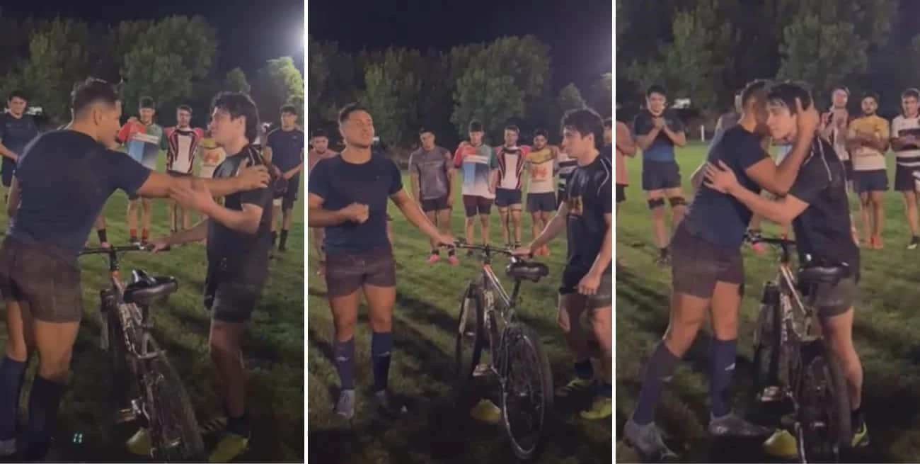 Emotivo: le robaron la bicicleta yendo a entrenar y sus compañeros le regalaron una nueva