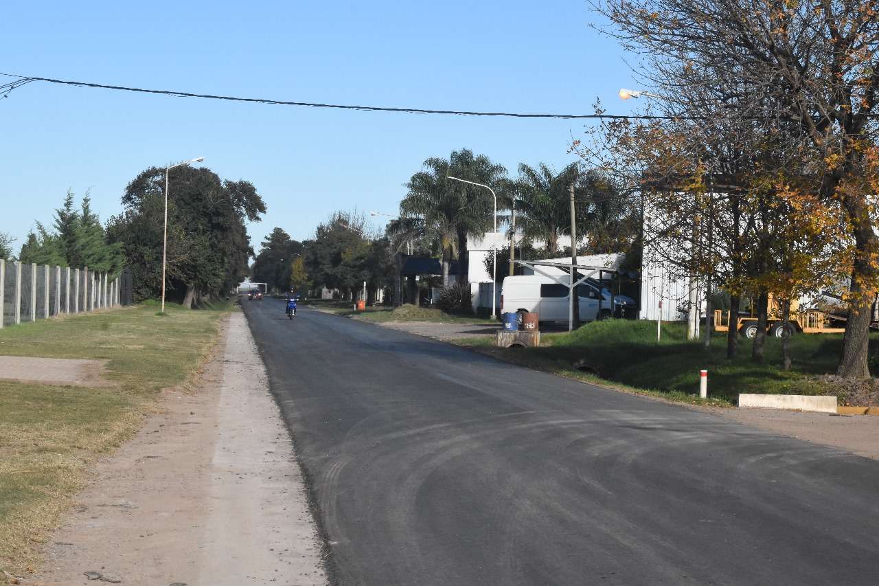 Recuperación del pavimento: llegaron obras provinciales a Elortondo