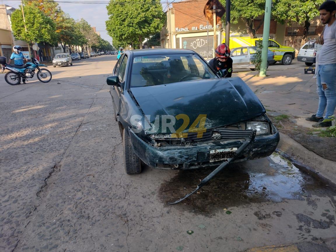 Accidente entre dos automóviles en el centro de Venado