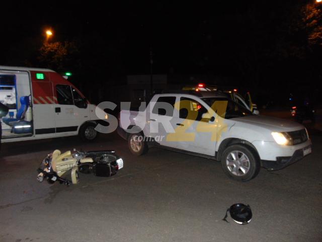 Venado Tuerto: accidente entre una camioneta y una moto