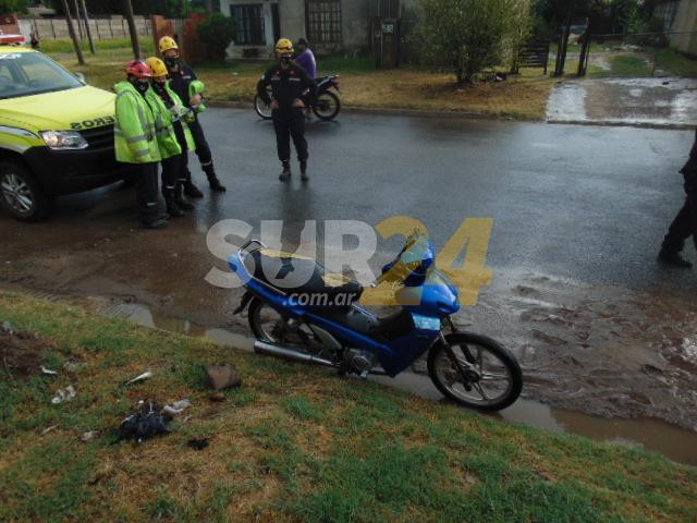 Venado Tuerto: una persona hospitalizada tras accidente entre dos motociclistas