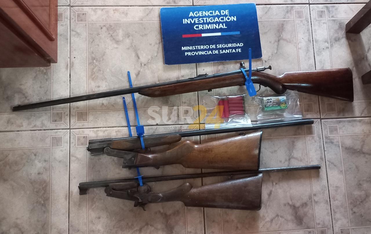 Venado Tuerto: secuestraron tres armas largas por un hecho de amenazas
