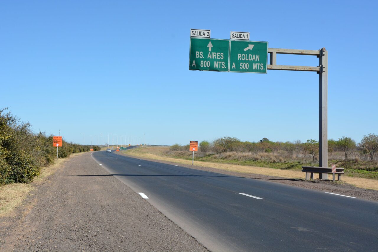 Vialidad Nacional terminó de repavimentar la autopista entre Rosario y Rodán