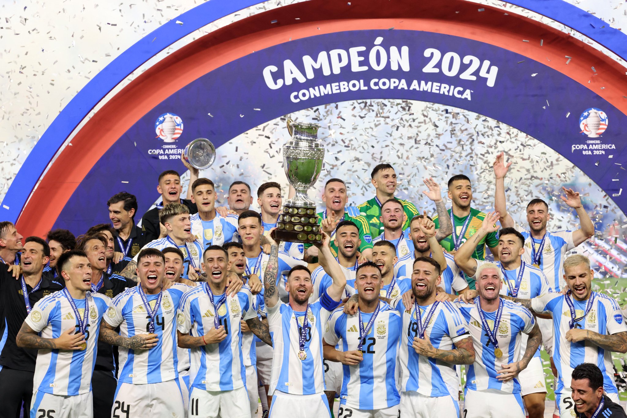 Argentina bicampeón de América. Crédito: Reuters