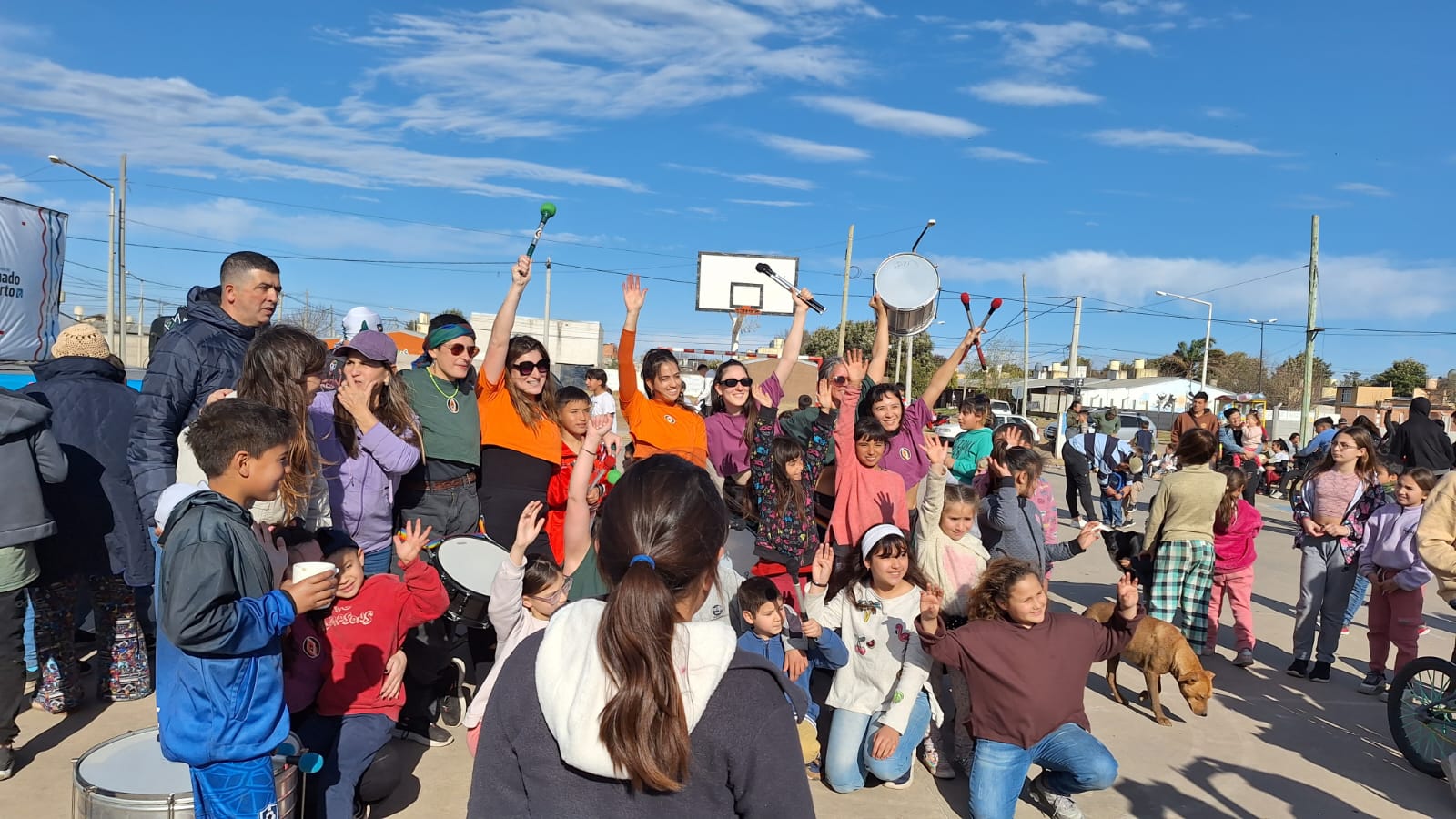 El playón del barrio Santa Fe fue escenario de una gran jornada festiva.