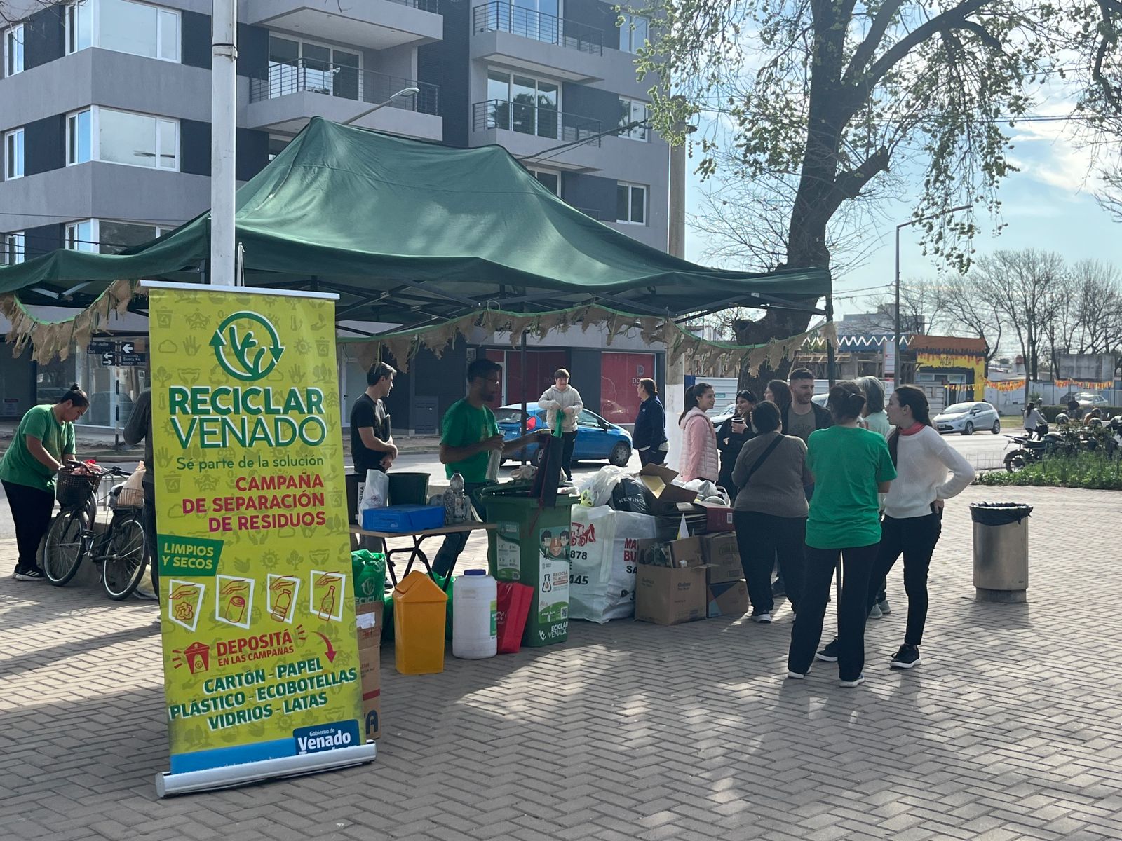 La actividad del viernes fue impulsada por el programa ambiental Reciclar Venado.