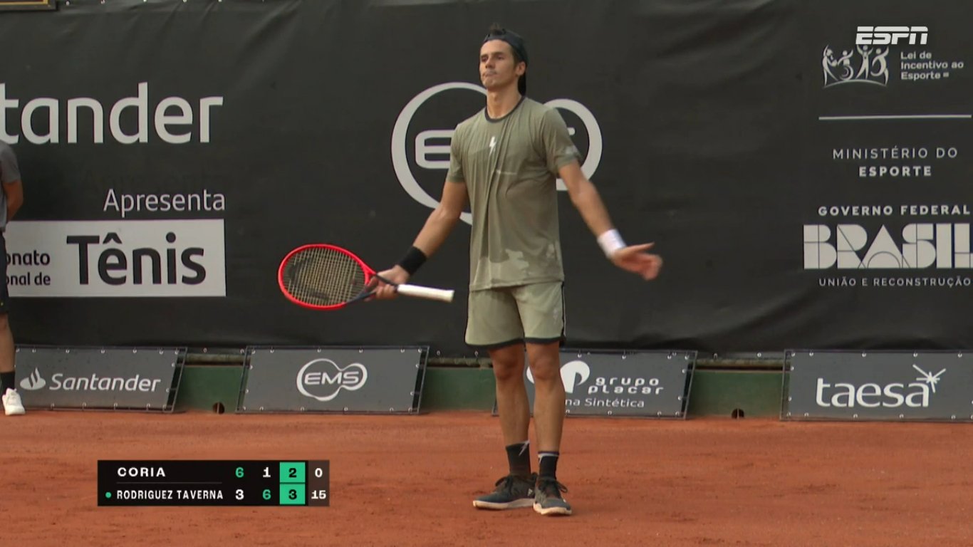 Coria no pudo mantener lo hecho en el primer set y terminó cayendo en primera ronda.